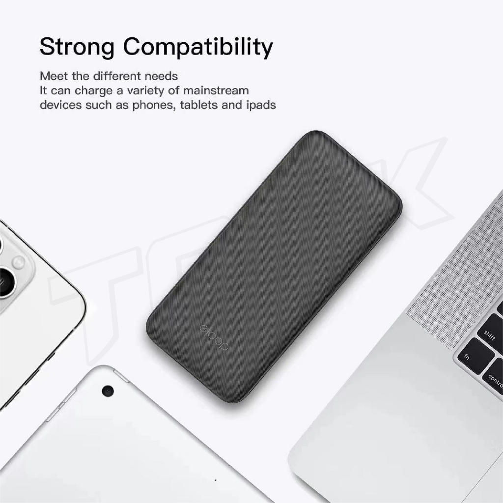 [ใช้โค้ด เหลือ167บ.]Orsen by Eloop E33/E33Line POWER BANK 10000mAh พาวเวอร์แบงค์ แบตเตอรี่สำรอง รูปที่ 4