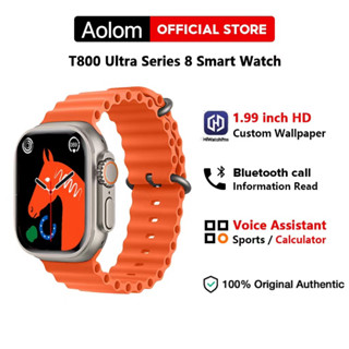 Aolom T800 Ultra Series 8 Smart Watch สายรัดข้อมือ นาฬิกา บลูทูธหน้าจอสี IP67 กันน้ำ นาฬิกาข้อมือ นาฬิกาดิจิตอลข้อมือ นา