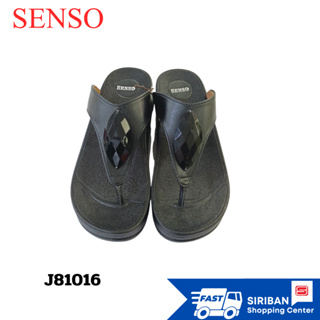 SENSO รุ่นJ81016รองเท้าคอมฟอร์ท (COMFORT) รองเท้าแตะคีบ หนังPU ซับPU สูง 2.5 นิ้ว