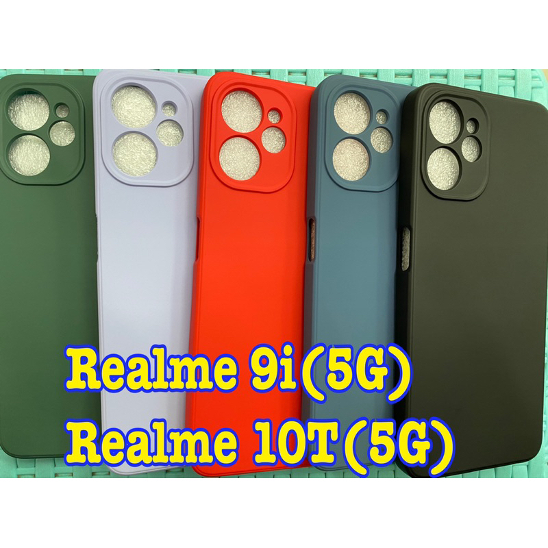 Realme 10T 5G พร้​อมส่งใน เคสTPU​นิ่ม​สีพาสเทลคลุมกล้อง For​ Realme 9i 5g/Realme 10T 5G