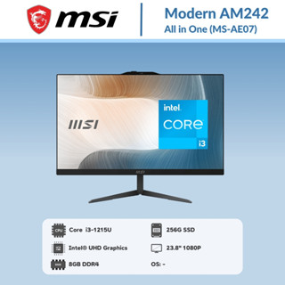 MSI PC All in one Modern AM242 12M-478XTH /Ci3-1215U/23.8" FHD/ 8GB /256M.2 Pcle SSD