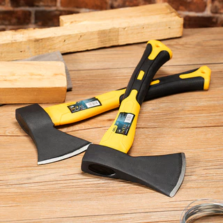 Deli ขวาน ขวานตัดไม้ ขวานเดินป่า ขนาด 600 800 กรัม ด้ามไฟเบอร์ จับถนัดมือ Fiber Handle Axes