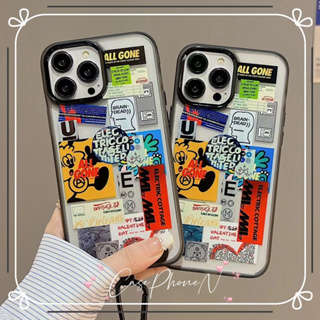 🔥สไตล์ใหม่🔥เคสไอโฟน iphone 11 14 Pro Max กราฟ โปสเตอร์ ปกป้องเต็มที่ ป้องกันการตก เคส iphone 12 13 Pro Case for iPhone