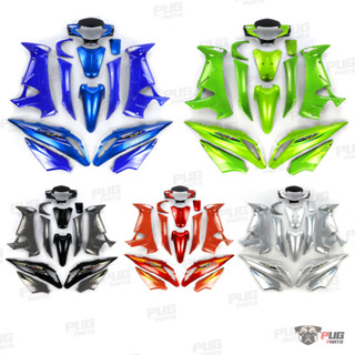 PUGParts ชุดสีเวฟ125i ไฟเลี้ยวบังลม ปี2005 (ชุด14ชิ้น) ชุดสี…