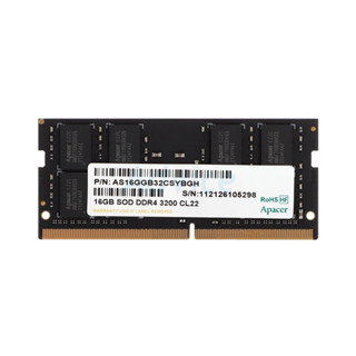 RAM NOTEBOOK 16GB (16GBx1) DDR4/3200 (แรมโน้ตบุ๊ค) APACER SO-DIMM (AS16GGB32CSYBGH) CL22 สินค้าใหม่ ประกัน LifeTime