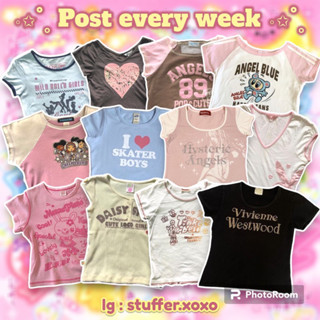 🎀꒰ updated สินค้า 05/09⁺ ꒱ 🎀 y2k babytee juicy millen ลิ้งค์ 1 ♡ミ  ลงสินค้าทุกอาทิตย์ค่า🖍️  ‧⁺◟🩰:🦩*🧺•