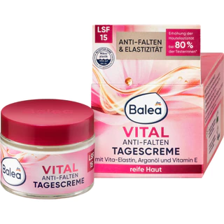 Balea vital cream tages/nacht(วัย40UP)ครีมชะลอริ้วรอยเยอรมัน กลางคืน/กลางวัน 50ml