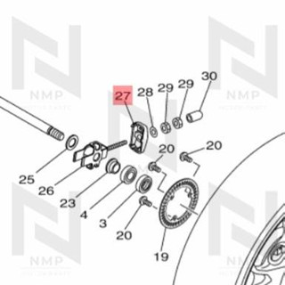 ฝาปิดหางปลาตั้งโซ่ ฝาปิดตัวตั้งโซ่ R3, YZF-R3 MT-03 แท้ YAMAHA PULLER CHAIN END (ซ้าย=ขวา)