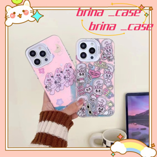 ❤️ส่งของขวัญ❤️ เคสไอโฟน 11 12 13 14 Pro Max การ์ตูน เลเซอร์ ความคิดสร้างสรรค์ แฟชั่น น่ารัก Case for iPhone ป้องกันการตก