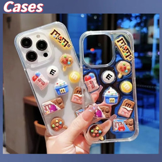 คูปองเคลม🎀เคสไอโ case for iphone 11 12 ถั่วช็อกโกแลตสร้างสรรค์แฟชั่น เคส 14 13 12 11 pro max เคสมือถือกันกระแทก