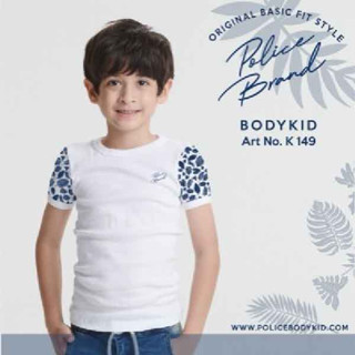 Police Bodykid เสื้อเด็ก ผู้หญิง/ผู้ชาย ขาว,ดำ,เทา  K149