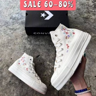 รองเท้า Converse Chuck Taylor All Star Lift Platform Embroidered Floral Hi สินค้าใหม่ มือ 1 ( พร้อมส่งฟรี ของแท้💯 )