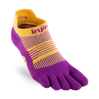 Injinji สำหรับผู้หญิง ถุงเท้าวิ่ง แยกนิ้ว Run LW NO SHOW สีม่วงส้ม ของแท้