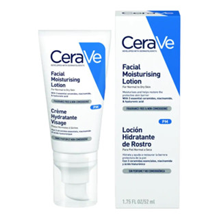 CeraVe Facial Moisturising Lotion PM เซราวี เฟสเชี่ยล โลชั่น สำหรับผิวบอบบางแพ้ง่าย 52ml.