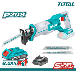 Total เลื่อยชัก แบตเตอรี่ ไร้สาย 20 โวลท์ รุ่น TRSLI1152 ( 20V Li-ion Reciprocating Saw ) เลื่อยชัก เลื่อยไร้สาย 03rrk