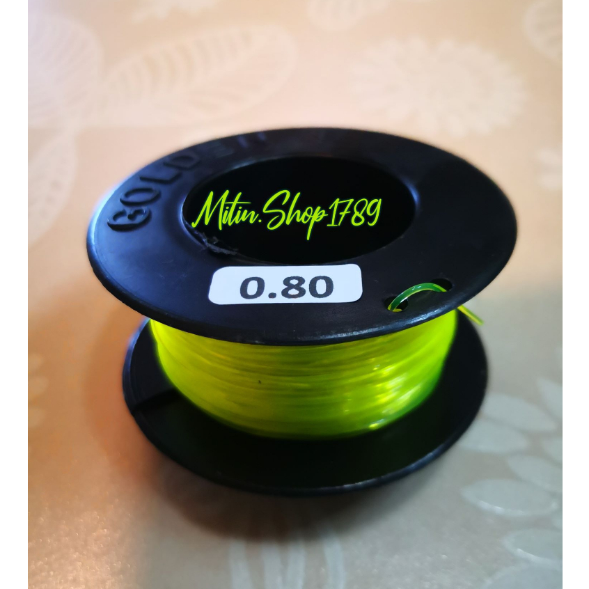 เอ็นเขียวสะท้อนแสง เบอร์80 เส้นเอ็นเขียวสะท้อนแสง0.80 สายเอ็น