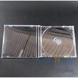 กล่องใส่แผ่นCDหรือDVDสีขาวใส (แบบตกแตก) รุ่นหนา 1 CM ขนาดมาตรฐาน 14*12.5*1CM