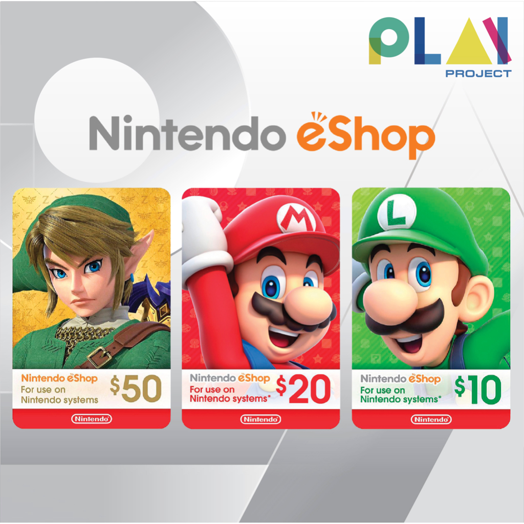 Nintendo eShop Gift Card [USA] [บัตรเติมเงินนินเทนโด้] [ส่งรหัส CODE AUTO ทันที]