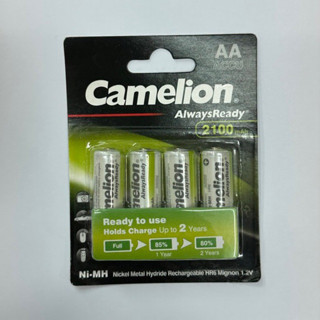 ถ่านชาร์จCamelion AA 2100mAh 1.2V 4ก้อน ของแท้