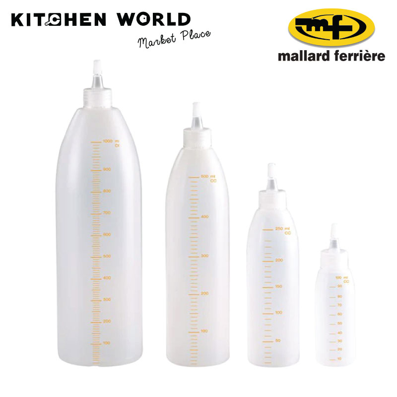 MF Graduated Bottles 10-50 cl. / ขวดบีบ ขวดบีบตกแต่งอาหาร บีบซอส