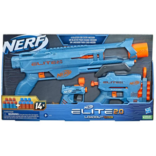 ปืน Nerf Elite 2.0 Loadout 3-Blaster Pack, Technician DS-2 Blaster, Quadfire QS-4 Blaster, Ace SD-1 Blaster