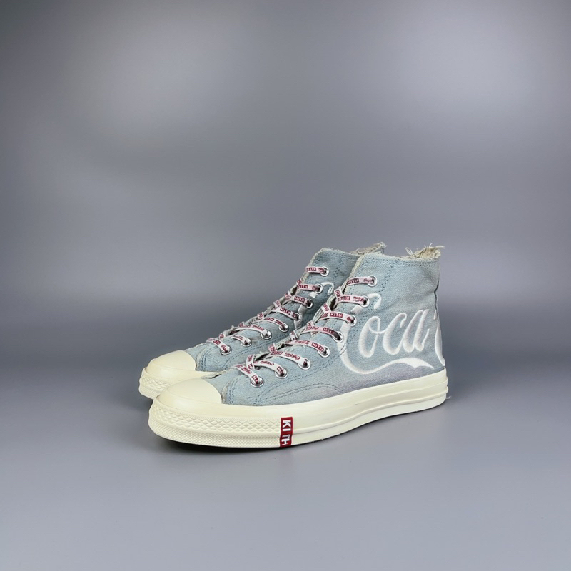 รองเท้ามือสอง Converse x Coca-Cola x Kith Chuck 70 ของแท้𝟭𝟬𝟬%  ▫️𝗦𝗶𝘇𝗲 : 43𝗲𝘂 |  28𝗰𝗺