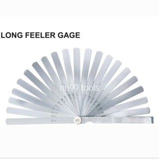 ฟิลเลอร์เกจ 8นิ้ว 20ใบ 0.05-1.00mm Long Feeler Gage 8" (200mm) INSIZE 4605-201ฟิลเลอเกจ