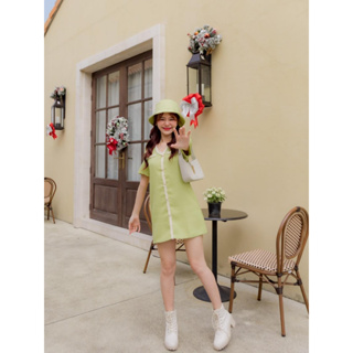 ส่งต่อ.. Size S // #JBS1189 Jinju Tweed Dress with Hat