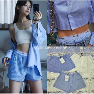 💫พร้อมส่ง💫Homme boxer pant • กางเกงขาสั้น hommie แบรนด์ฮิต กางเกงใส่สบาน แต่งขอบเอวยางยืด ทอลายอักษรตามแบรนด์ by valen