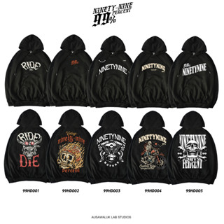 99% - เสื้อฮู้ดแขนยาวลายสตรีท Ninety-nine Hoodie เสื้อแขนยาวสกรีนลาย เสื้อกันหนาวแขนยาว