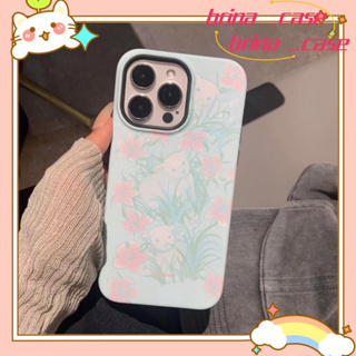 ❤️ส่งของขวัญ❤️ เคสไอโฟน 11 12 13 14 Pro Max การ์ตูน ความนิยม ดอกไม้ ความคิดสร้างสรรค์ น่ารัก Case for iPhoneป้องกันการตก