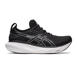 Asics รองเท้าวิ่งผู้ชาย Gel-Nimbus 25 (4E) Extra Wide | Black/Pure Silver ( 1011B618-001 )