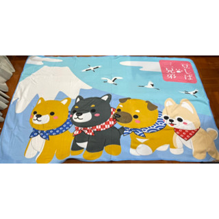 ⭐️ NEW ⭐️ Amuse Shiba inu blanket ผ้าห่ม เนื้อสำลี อมูส ชิบะ ผืนใหญ่มาก 100 * 180 ซม. งานลิขสิทธิ์ แท้ ญี่ปุ่น