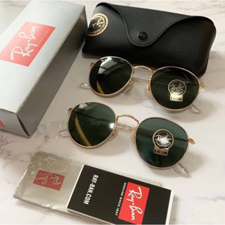 (ผ่อน0%) แว่นกันแดด  รุ่นยอดนิยม  Ray-Ban RB3447 001 (กรอบสีทอง  / เลนส์ G-15) ขนาด 47 /50/ 53 มม.