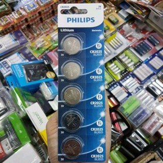 ถ่านรีโมท Philips CR2025 Lithium 3V ของใหม่ ของแท้