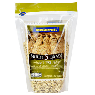 แม็กกาแรต มูสลี่ รวมธัญพืช 5 ชนิด 400 กรัม - Multi 5 Grain Muesli 400g McGarrett brand