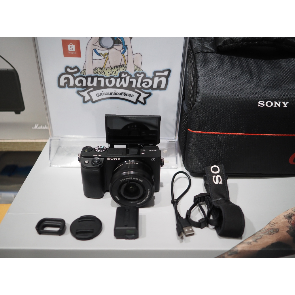 Sony a6400 + KIT E PZ 16-50mm f/3.5-5.6 OSS สภาพนางฟ้า ตีไป95%  สภาพสวยงามมาก ชัตเตอร์2พัน ไม่มีกล่อ
