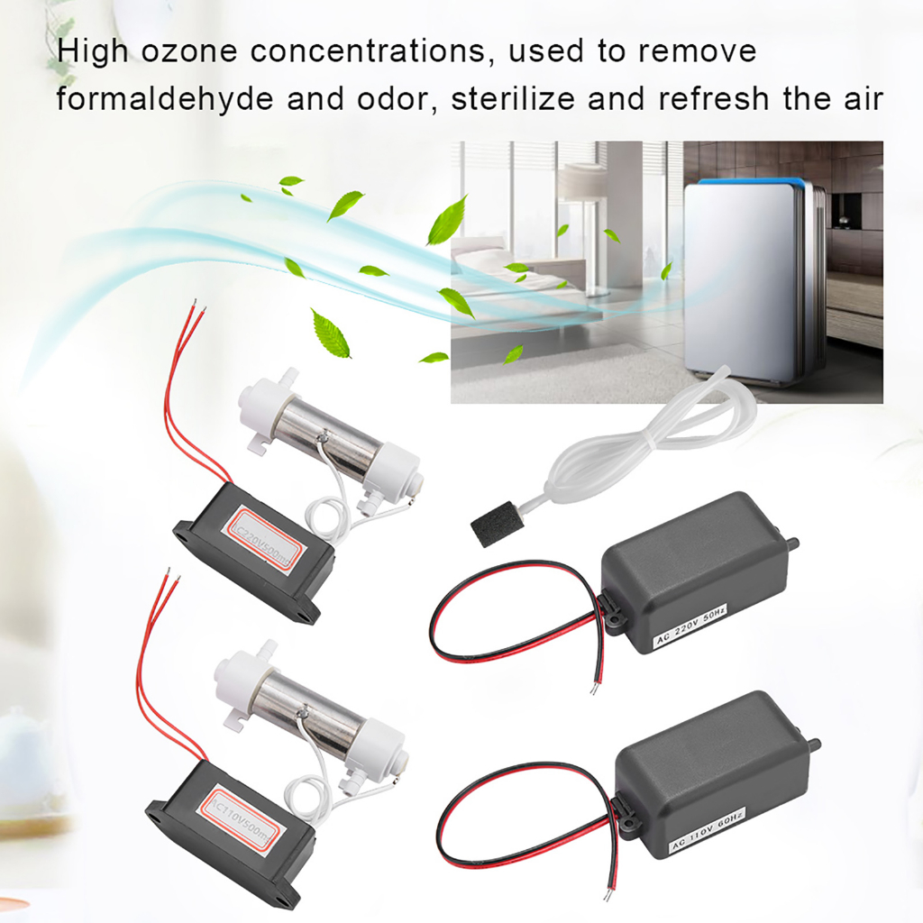 Computer Ac.lr หลอดกำเนิดโอโซน Ozonizer 500 มก. พร้อมอุปกรณ์เสริมสำหรับฆ่าเชื้อเครื่องฟอกอากาศในบ้าน