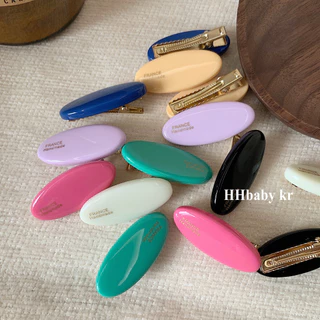 Candy Clip กิ๊บสีลูกกวาด สีสันสดใส ขนาด4cm. ผิวมันวาว กิ๊บติดผม กิ๊บหนีบผม
