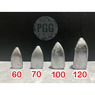 ตะกั่วตกปลาทรงสามเหลี่ยม( 1กก. )ขนาด 60,70,100,120