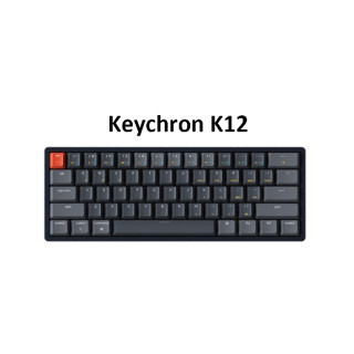 Keychron K12 J บลูทูธไร้สายคีย์บอร์ด W/ RGB Backlight Gateron Hot-Swappable กรอบอลูมิเนียมสำหรับ Mac Windows (พร้อมส่ง)