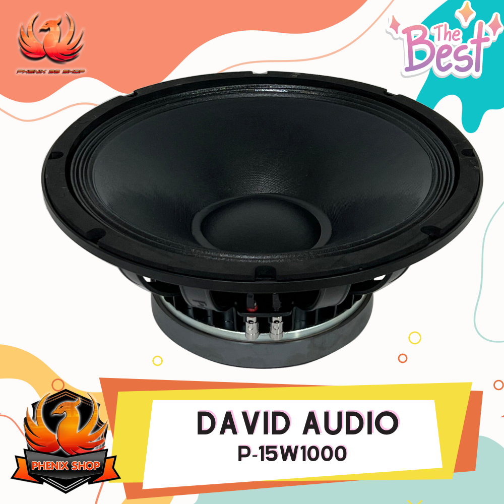 (ต่อดอก)ดอกลำโพงพีเอ 15นิ้ว ยี่ห้อ DV DAVID AUDIO รุ่น P-15W1000 กำลังขับ 1000วัตต์ ความต้าน 8 โอห์ม