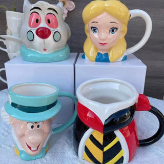 พร้อมส่ง💜 แก้วน้ำ Alice in Wonderland อลิซ  Mug cup ceramic น่ารักมาก