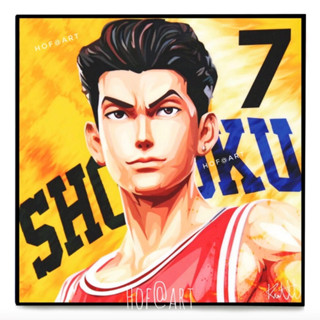 รูป Ryota Miyagi เรียวตะ มิยางิ Slam Dunk สแลมดังก์ Basketball Player บาส นักบาสเก็ตบอล กรอบรูป แต่งบ้าน