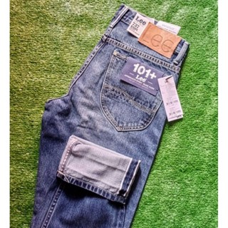 Lee101+ Knox 737 (ริมแดง) คอลเลกชั่น Reimagined Denim เอวกลาง กระบอกคลาสสิค made in Thailand ราคาป้าย3,290฿