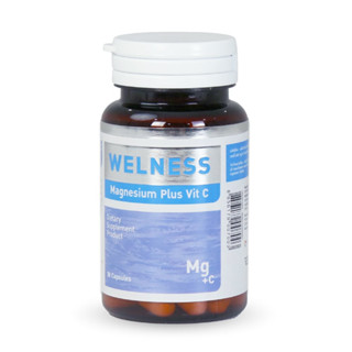 exp.3/10/2023   WELNESS MAGNESIUM PLUS VIT C 30 เม็ด  อาหารเสริมแมกนิเซียม พลัส  Magnesium Vitamin  เวลเนส แมกนิเซียม