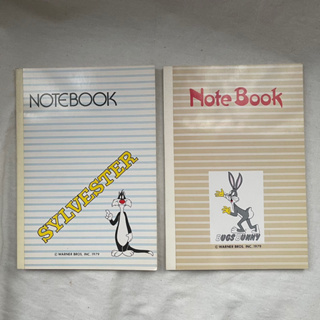 สมุดบันทึก Notebook งานปี 1979 Looney Tunes สมุดมีเส้น สีกระดาษถนอมสายตา⭐️
