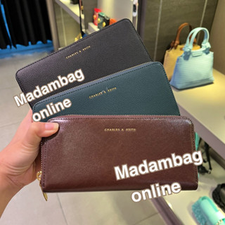 Charles Keith Zip Around Long Wallet กระเป๋าสตางค์ใบยาวซิปรอบ แท้จากช็อป