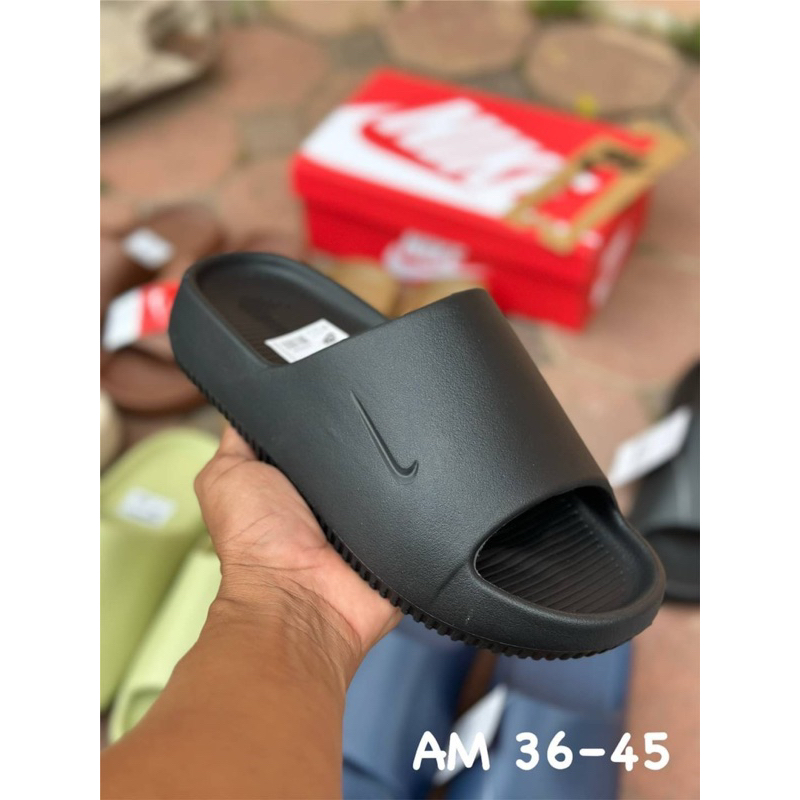 พร้อมส่งจากไทย Nike Calm Slide รองเท้าแตะลําลอง สําหรับผู้ชาย ผู้หญิง กันน้ํา เหมาะกับการเล่นกีฬา ไซส์ 36-45