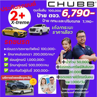 Chubb ประกันรถยนต์ชั้น 2+ X-trem Package รถเอเซีย ของชับบ์สามัคคีประกันภัย